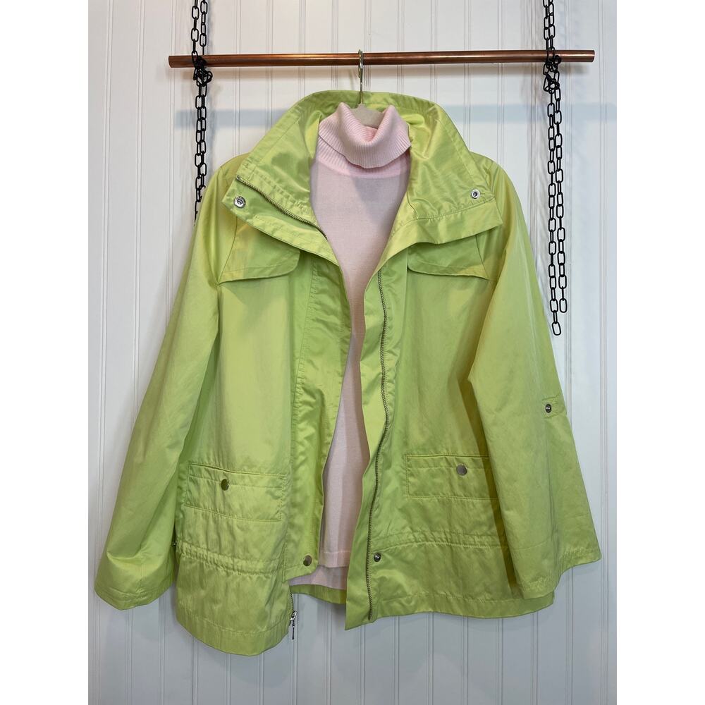 Chico’s Windbreaker Jacket - Turtle Neck Sweater … - image 2